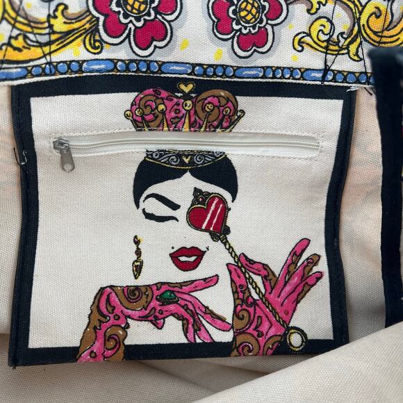 Brighton Queen of Love canvas tote bag NWT - Picture 6 of 10